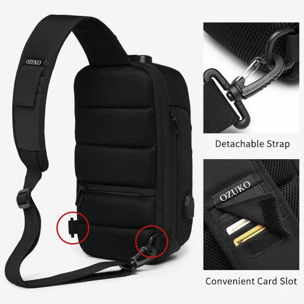 Нагрудна сумка слінг Ozuko 9270