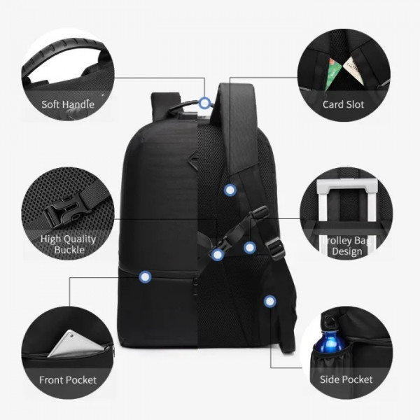 Рюкзак Ozuko 9243 для ноутбука 15,6 дюйма