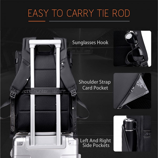 Сумка-рюкзак для ноутбука Arctic Hunter B00465 із замком проти крадіжки