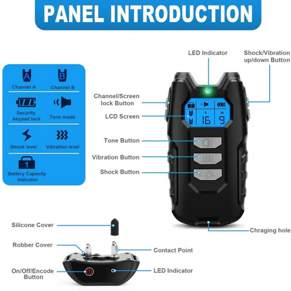 Нашийник для дресирування собак з дистанційним керуванням D101