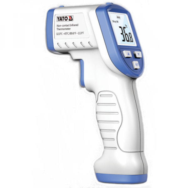 Безконтактний термометр пірометр YATO ZP-0149, дистанція 2-5 см, t = 32-45 ° С, автовим. 15 с