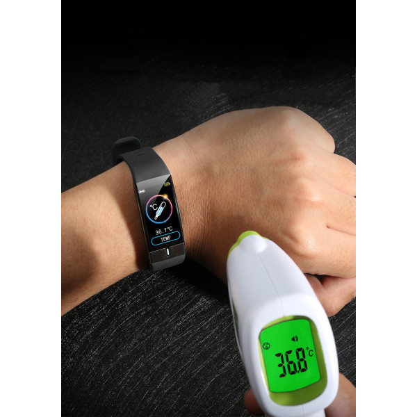 Розумний фітнес браслет Lemfo E66 з вимірюванням температури і тонометром