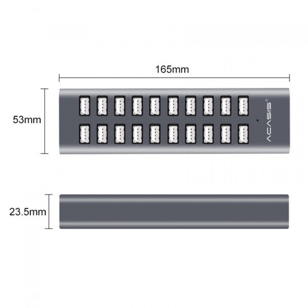 USB hub Acasis H037 на 20 USB портів