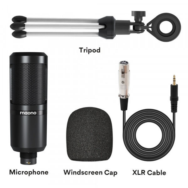 Студійний конденсаторний мікрофон Maono AU-PM360TR