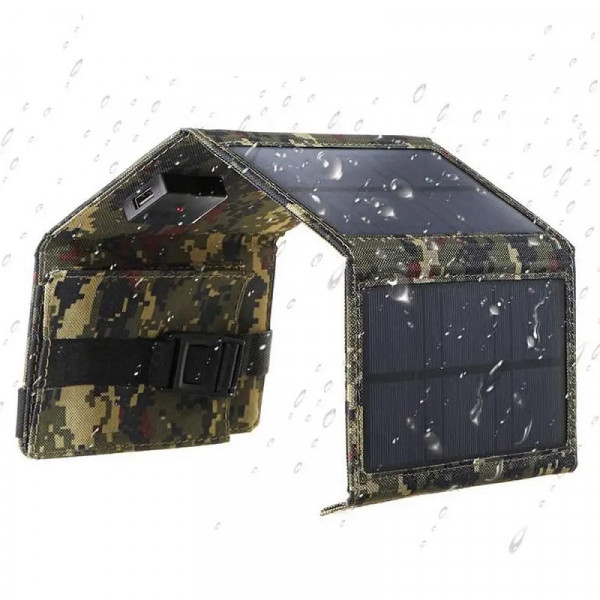 Портативна сонячна панель Solar panel CO1534GJ 20w 5V 1.5A + USB