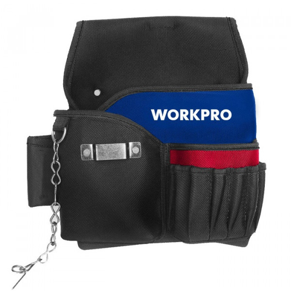 Поясна сумка для інструментів електрика Workpro WP281015 з органайзером