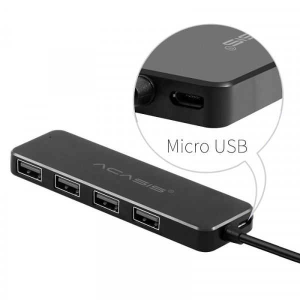 USB hub Acasis AB2-L412 на 4 порти USB 2.0