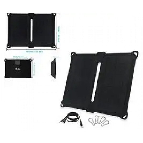 Портативна сонячна зарядна панель IP67 Solar panel 14W 2xUSB (X001I24TLX)