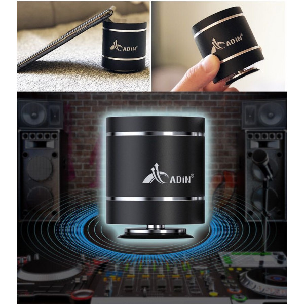 Бездротова віброколонка Adin D5+ з пультом дистанційного керування, 20 Ватт