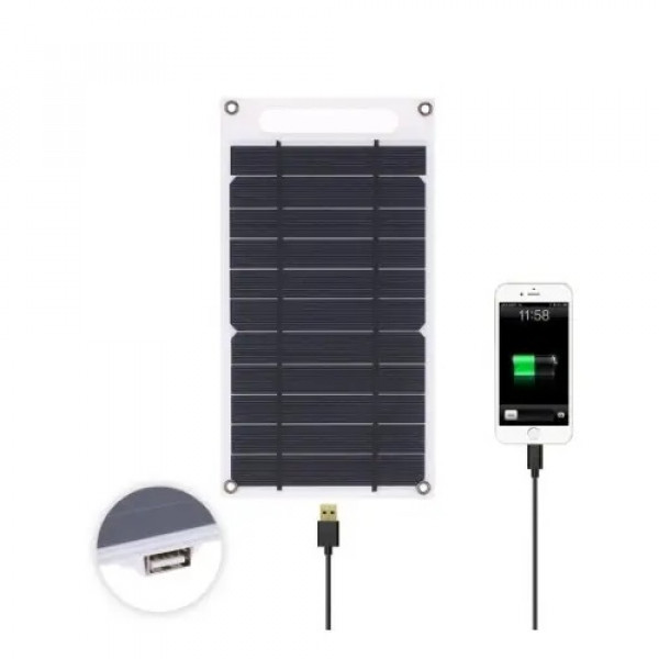 Одинарна сонячна панель зарядний пристрій L1658 8W + USB