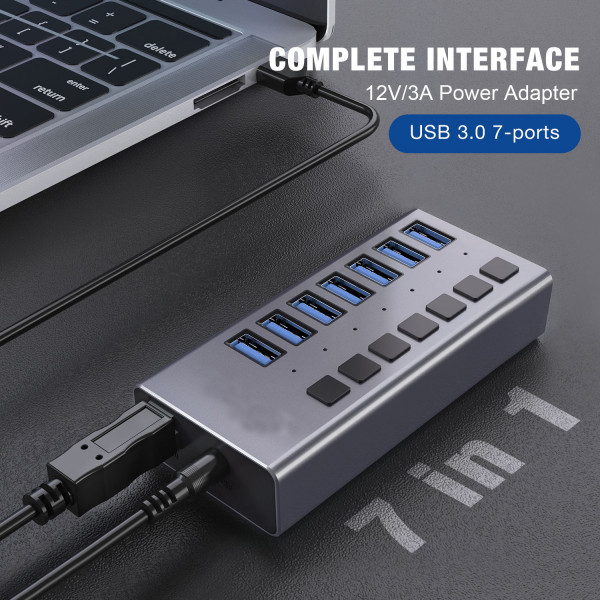 USB hub Acasis H707 на 7 портів USB 3.0