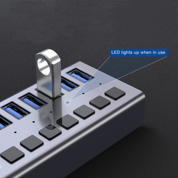 USB hub Acasis H707 на 7 портів USB 3.0