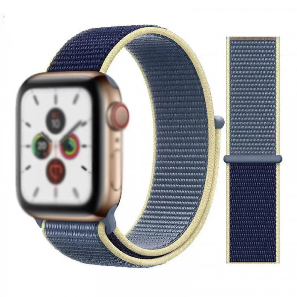 Нейлоновий ремінець для смарт-годинника 42/44mm Nylon Sport Loop Alaskan Blue