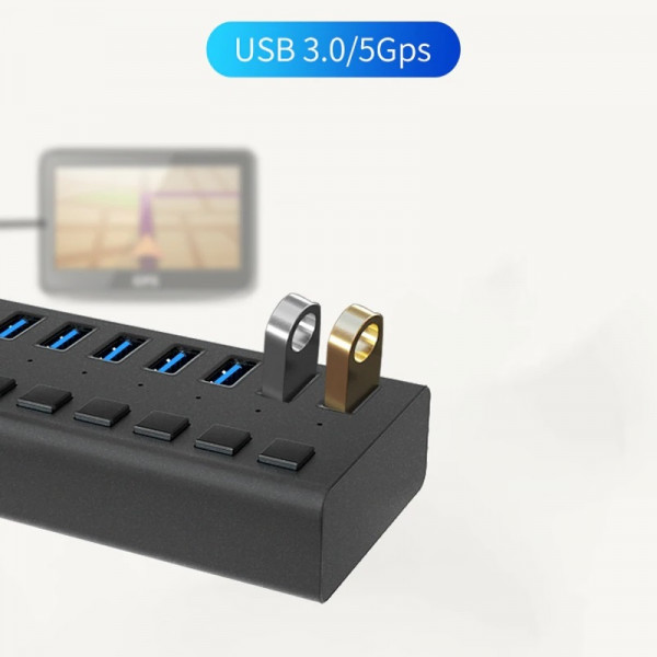 USB hub Acasis H707 на 7 портів USB 3.0