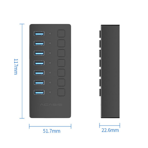 USB hub Acasis H707 на 7 портів USB 3.0