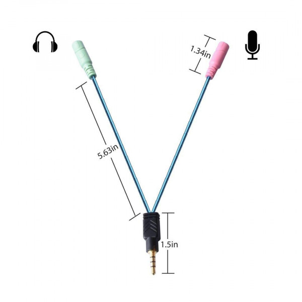 Аудіо-перехідник для навушників double to single