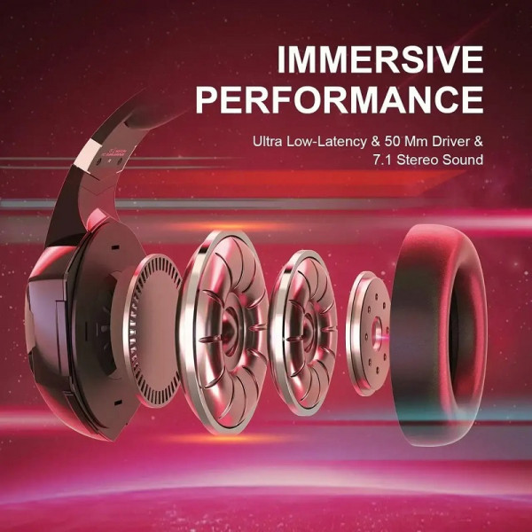 Бездротові геймерські навушники Kotion Each G2000BT Pro з підтримкою об'ємного звуку 7.1