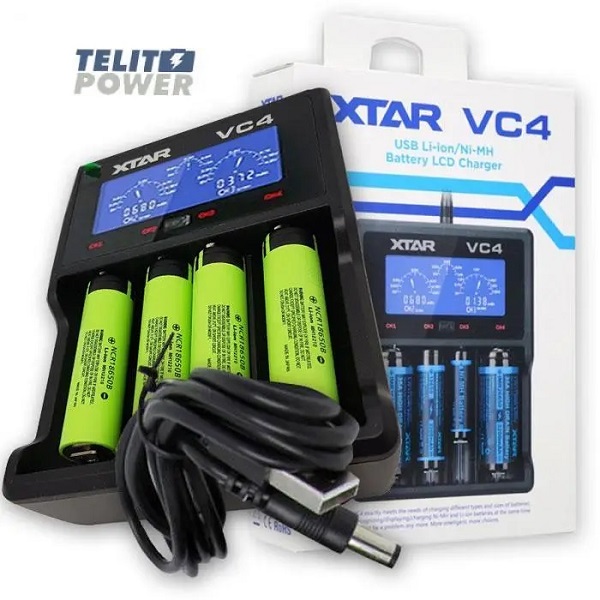 Зарядний пристрій для Li-Ion акумуляторів XTAR VC4