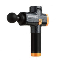 Массажный ударный пистолет Phoenix A2 1500mAh, 6 насадок