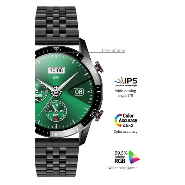 Розумний годинник Lemfo TK28 Metal з вбудованим мікрофоном