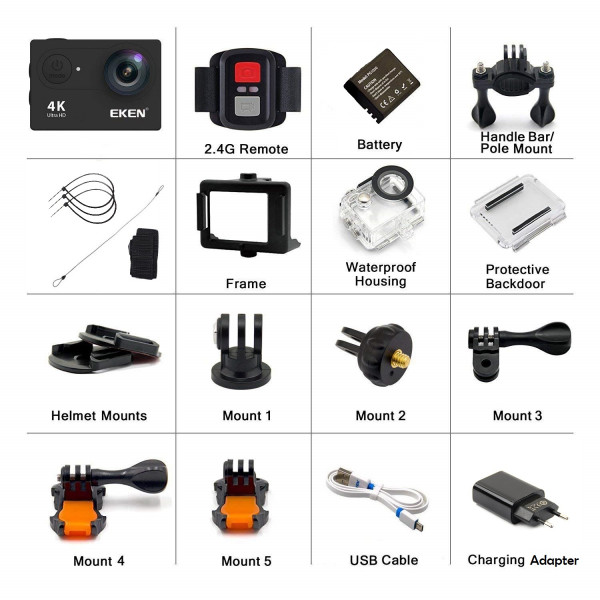 Action камера Eken H9R Ultra HD з пультом