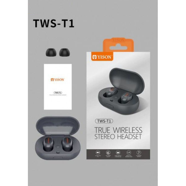 Бездротові Bluetooth навушники Yison TWS-T1