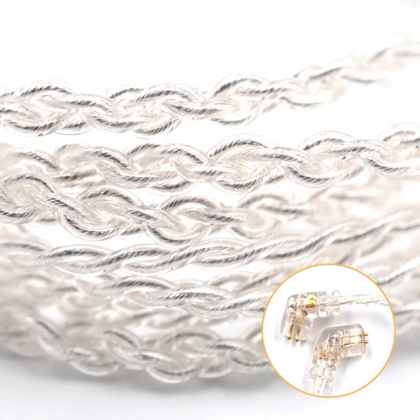 Кабель для навушників KZ Lightning 2PIN 0,75 мм (ZST/ZSR/ES3/ED12/ZS10/ZSN/AS10/BA10)