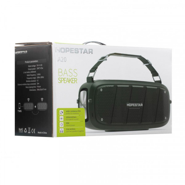 Портативна акустична Bluetooth колонка Hopestar A20