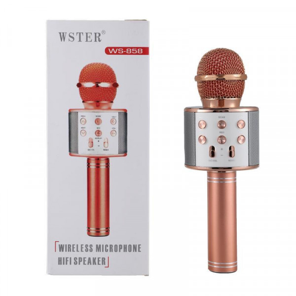 Караоке микрофон Wster WS 858 Персик
