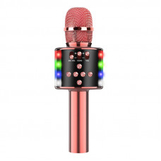 Караоке Микрофон D168 Розовое Золото