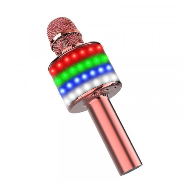 Караоке Микрофон D168 Розовое Золото
