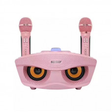 Беспроводная Караоке Система SDRD на Два Микрофона с Колонкой SD-306 Розовый