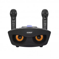 Беспроводная Караоке Система SDRD на Два Микрофона с Колонкой SD-306 Чёрный