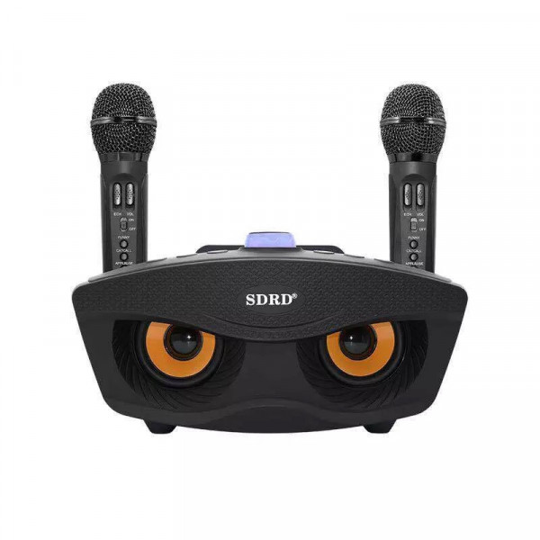 Беспроводная Караоке Система SDRD на Два Микрофона с Колонкой SD-306 Чёрный