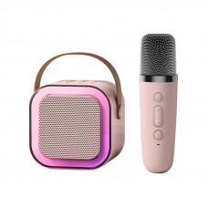 Портативная Караоке Система Детская Bluetooth Колонка + Микрофон с Функцией Смены Голоса + LED Подсветка К12