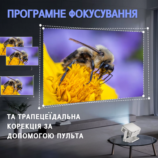 Портативный WIFI Мини LED Проектор 2800 Lumen + Bluetooth с Динамиком и Подставкой 2 Режима и Screen Mirroring