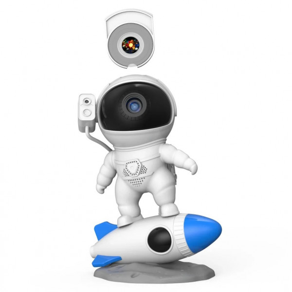 Лазерный Проектор Планетарий Звездной Галактики Космонавт с 13 Слайдами Светодиодный LED Ночник