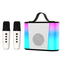 Беспроводная Блютуз Караоке Система на Два Микрофона V6 + Переносная Портативная Колонка с Функцией Смены
