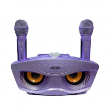 Портативная Беспроводная Акустическая Система с Двумя Микрофонами SDRD + Музыкальная Bluetooth Караоке Станция