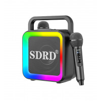 Беспроводная Караоке Колонка SDRD С Двумя Блютуз Микрофонами LED Подсветкой и Функцией Смены Голоса SD516