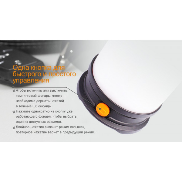 Ліхтар кемпінговий Fenix CL30R чорний