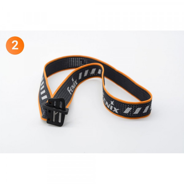 Стрічка для налобних ліхтарів Fenix, одинарна, AFH-03, чорно-помаранчева