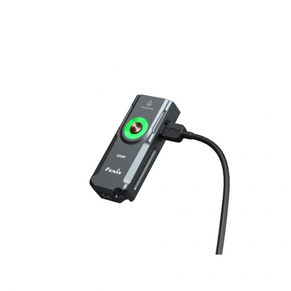 Ліхтар наключний Fenix E06R сірий