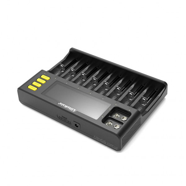 Зарядний пристрій LiitoKala Lii-S8 на 8 каналів для акумуляторів + автомобільний кабель