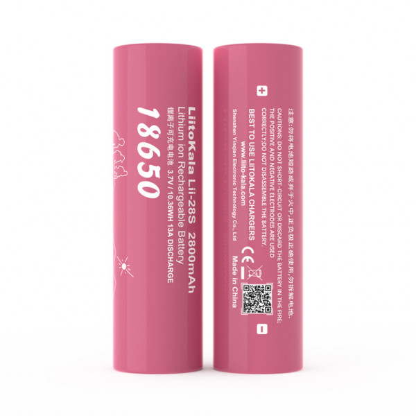 Акумулятор літій-іонний LiitoKala Lii-28S 18650 на 2800мАг 13A