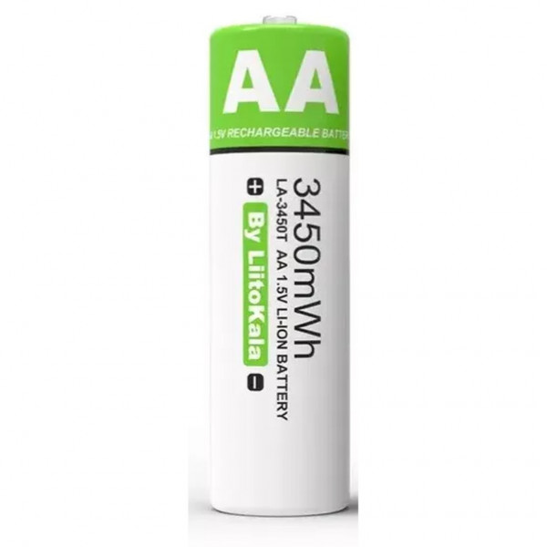 Акумулятор LiitoKala LA-3450T AA на 3450мАг 1.5V type-C