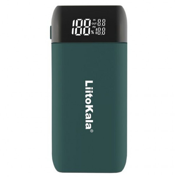 Зарядний пристрій-павербанк LiitoKala Lii-MP2  на 2 канали для акумуляторів, зелений