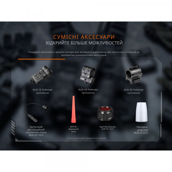 Ліхтар тактичний Fenix PD35R ACE