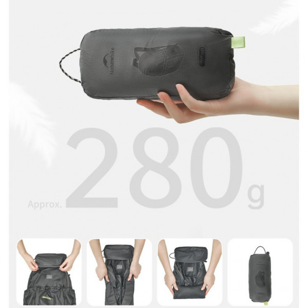 Рюкзак компактний Naturehike CNK2450XB026, 20 л, сірий