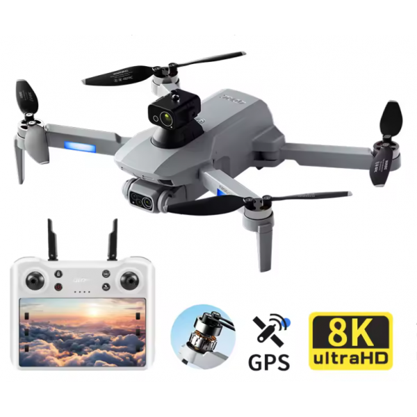 Квадрокоптер с камерой 4DRC F8 MAX - дрон с 4K, GPS,  до 2 км. 25 минут полета РК пульт  + SD карта